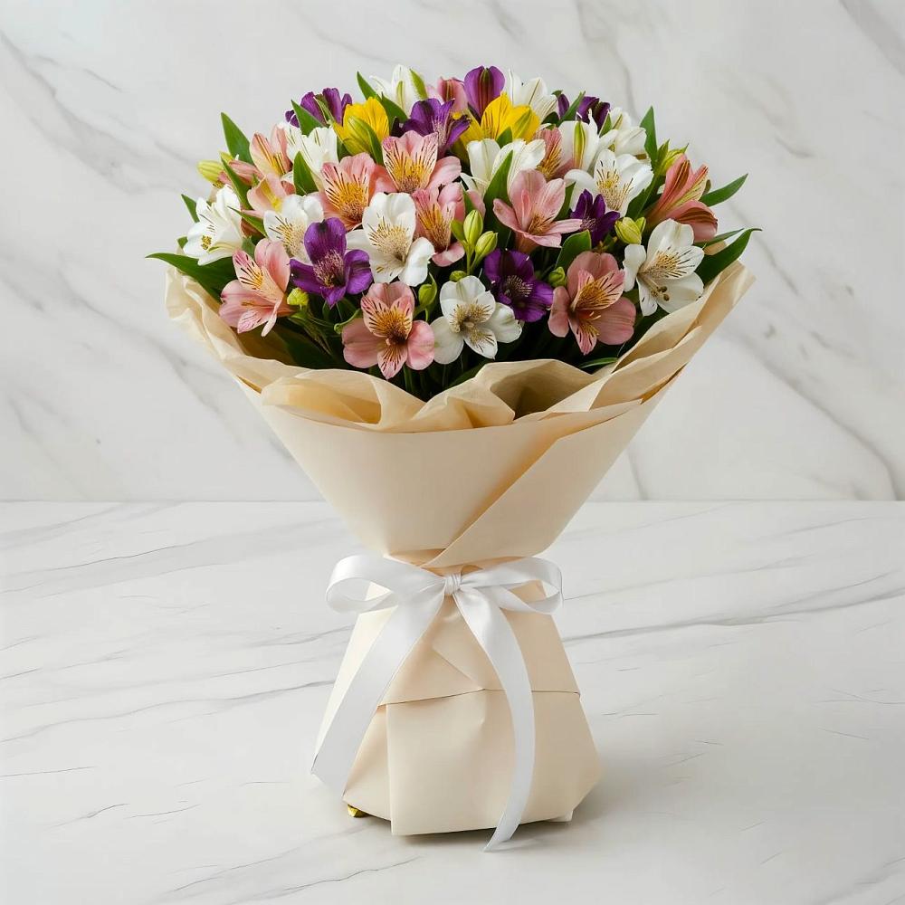 Букет цветов из: Альстромерии в Пущино