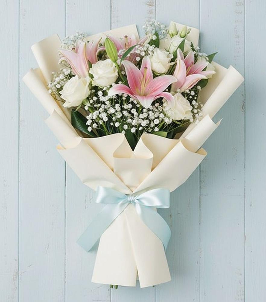 Букет Лилии в Пущино Букет цветов из: Лилии в Пущино