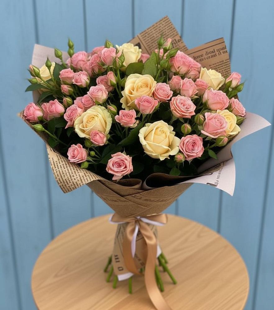 Букет цветов из: Розы в Пущино