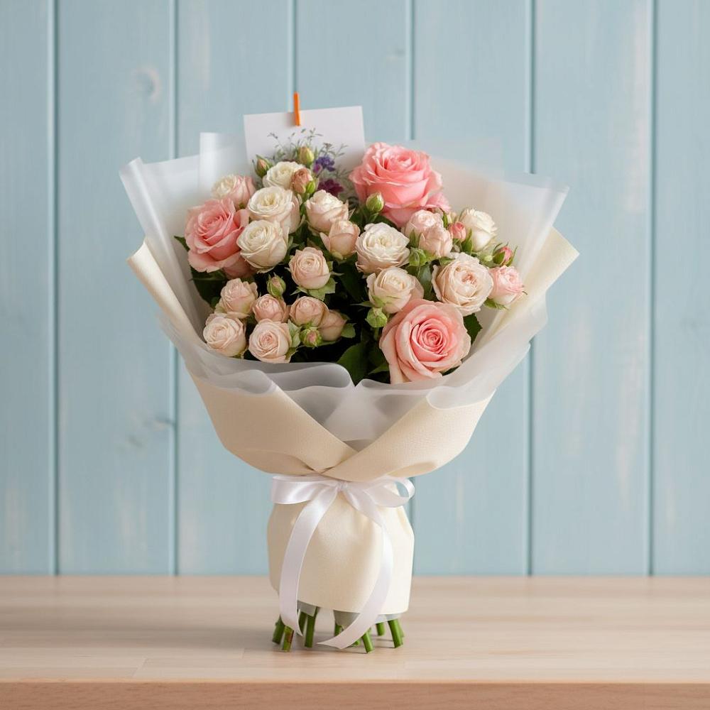 Букет цветов из: Розы в Пущино