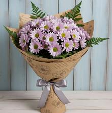 Букет цветов из:  Хризантемы в Пущино