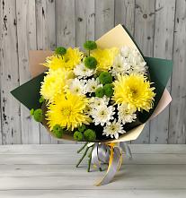 Букет цветов из:  Хризантемы в Пущино