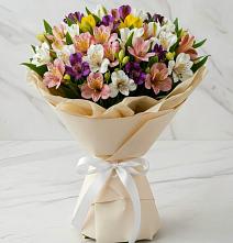 Букет цветов из:  Альстромерии #REPLACE_PRED# Пущино