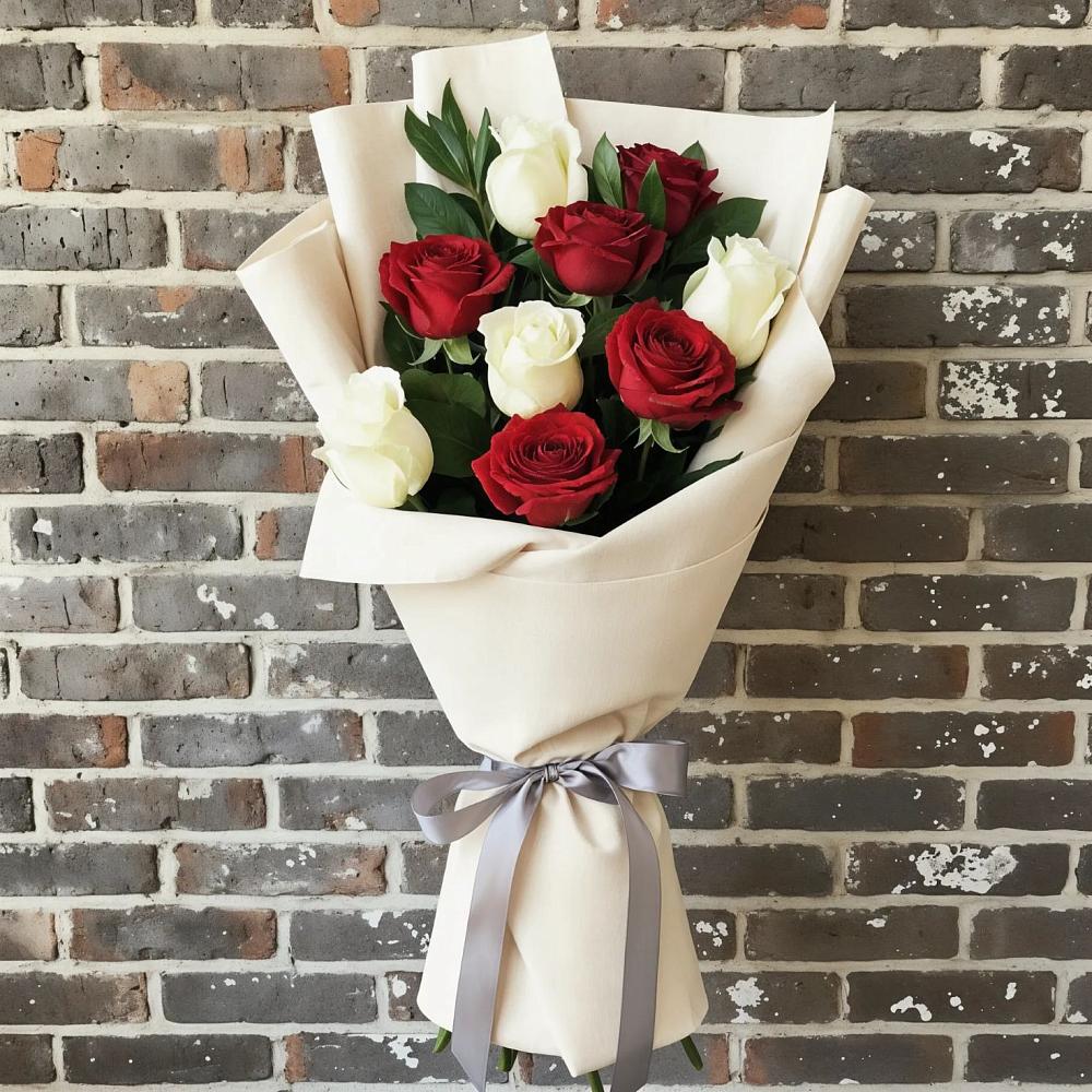 Букет цветов из: Розы в Пущино