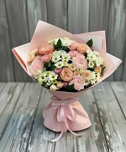 Букет цветов из:  Гвоздики, Розы и Хризантемы #REPLACE_PRED# Пущино