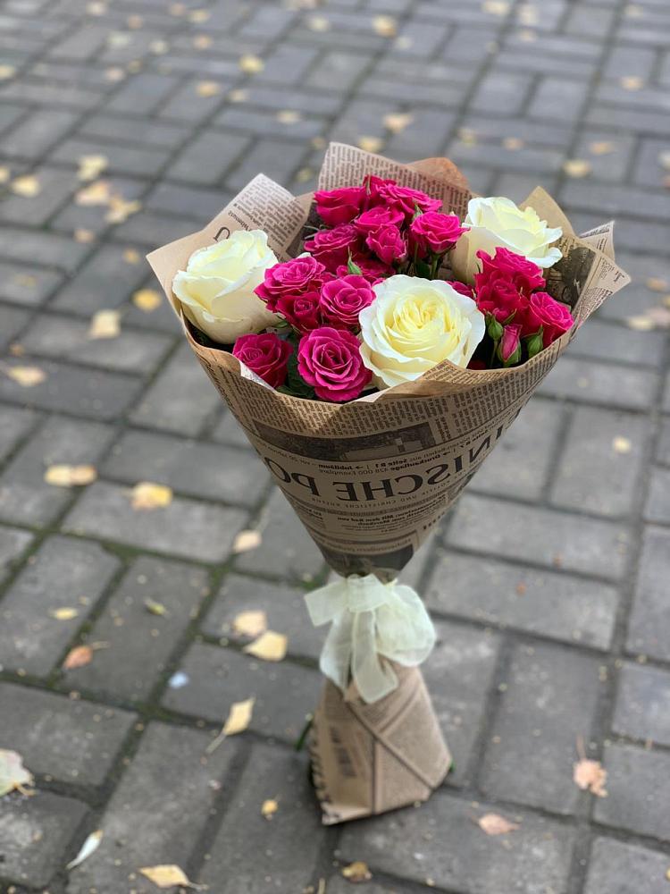 Букет цветов из: Розы в Пущино