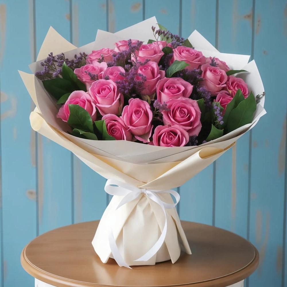 Букет цветов из: Розы в Пущино